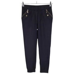 Michael Kors navy blue rayon lightweight zippered jogger pant. Sz.8